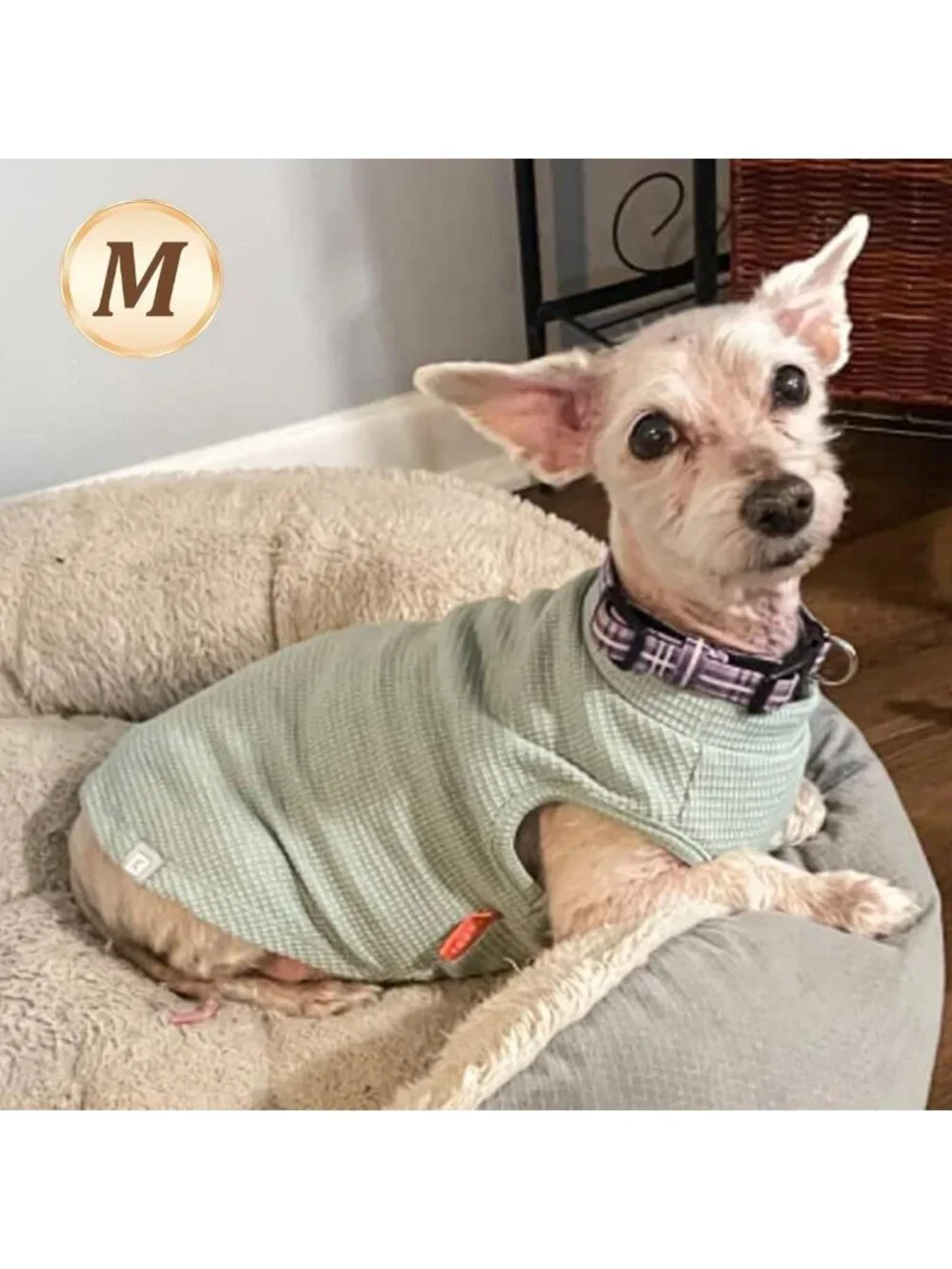 Lightweight Sleeveless Waffle Dog Shirts - Soft, Breathable Pet Tanks for Small